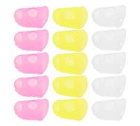 JOINPAYA 30pcs Silicone Guitar Finger Protectors for Strings Reusable Fingertip Caps Small for Finger Pain Relief during Playing Mandolin Bass
