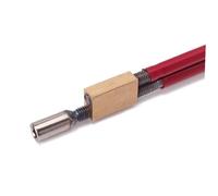 JOINPAYA 310mm Two Way Truss Rod Adjustable Dual Truss Rod Guitar Accessory with Brass Two Heads, Red, Compatible with Bass and Guitar, Easy to Install