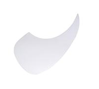 JOINPAYA 36 Inch White Small Drop Type Guitar Pickguard Shield Set Acoustic Folk Guitar Plastic Protective Accessory for Fingerstyle Playing