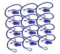 JOINPAYA 36pcs Blue Plastic Whistles Lightweight Emergency Survival Whistles for Sports Referees Hiking Camping Outdoor Safety and Football Training