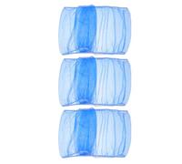 JOINPAYA 3pcs Breathable Bird Cage Mesh Cover Blue Reusable Dustproof Net Skirt Protector for Parakeet Budgie Macaw Cage with Washable Ventilated Mesh for Fresh Air and Easy Maintenance