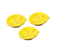 JOINPAYA 3Pcs Chic Fake Egg Tart Model Realistic Bakery Display Prop for Photography Shop Window Decoration and Food Shop Showcase