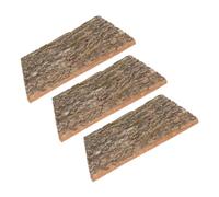 JOINPAYA 3pcs Cork Bark Background for Reptiles, Terrarium Tree Bark Decor, 15.75x11.8 in Green Climbing Wall for Gecko, Snake, Aquarium and Terrarium