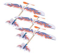 JOINPAYA 3pcs DIY Aircraft flight mode glider plane Aircraft Model rubber band airplanes Sliding Airplane Toys rubber band powered plane Aircraft Toys Bamboo the rider child propeller plane