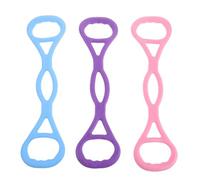 JOINPAYA 3pcs Eight-shaped Resistance Bands for Yoga and Muscle Training Intensity Stretch Bands for Back Arm Shoulder Workouts Lightweight Fitness Elastic Rope for Beginners and Advanced