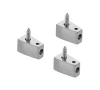 JOINPAYA 3pcs Headless Guitar Locking Nut Electric Bass Guitar Parts String Retainer Lock Nut for Repair Replacement Bass Accessories
