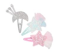 JOINPAYA 3pcs Little Girl Hair Clips Glitter Star Hair Accessories Girls for Boys and Ages Dance Accessories