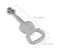 JOINPAYA 3pcs Metal Guitar Keychain Bottle Openers Small Bar Bottle Openers Creative Music Gift for Home Kitchen Pub
