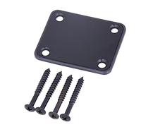 JOINPAYA 3pcs Metal Guitar Neck Plate Guitar Rack Guitar Neck Shims Guitar Tuner Pegs Electric Guitar Knobs Guitar Wall Mount Guitar Wall Hanger Guitar Nut Bass Screw Tuners Black