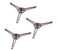 JOINPAYA 3pcs Microwave Turntable Holder Rings in Coffee Colour, Multi-function Plastic Support Rings with High Temperature Resistance, Suitable for Microwave Oven Tray Replacement