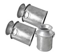 JOINPAYA 3Pcs Mini Iron Vases Mini Metal Buckets 2.36X1.77X1.57In Delicate Desktop Decors Ornament