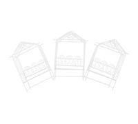 JOINPAYA 3pcs Miniature Arch Frames Romantic Couple Dollhouse Decoration Arch for Fairy Garden Micro Landscape Metal Mini Furniture Ornament for Wedding and Mini Scene Accessories