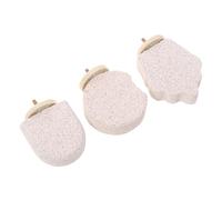 JOINPAYA 3pcs Natural Volcanic Stone Bird Beak Grinder Perch Parrot Cage Foot Claws Trimmer Platform for Budgies Parakeets Cockatiels Conures Enhances Grip and Maintains Healthy Beak Shape