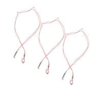 JOINPAYA 3pcs Outdoor Reptile Harness Lizard Leash Bearded Dragon Harness Small Pet Traction Rope Dark Feature for Night Walks