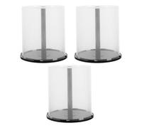 JOINPAYA 3pcs Record Storage Case CD Storage Bin 100 Discs Capacity Pp Plastic Large Capacity Easy Access Minimalist Sl esign Stylish Addition for Home on The Go