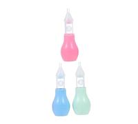 JOINPAYA 3pcs Silicone Nasal Suction Removers with Anti-backflow Design for Boy Girl Manual Control Nose Cleaner for Easy Mucus Removal and Congestion Relief Mixed Colors