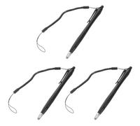 JOINPAYA 3pcs Stylus Pen, Touch Screen Stylus, Plastic 4mm Fine Tip Precision Touch Pen for Smartphone and Resistive Screens, Note Taking and Online Education, Black