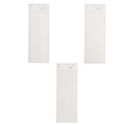 JOINPAYA 3pcs Super Long Note Pads Non-adhesive Notebooks Single Line, Double Line and Grid Pages for Time Management, Planning, and Student Notes