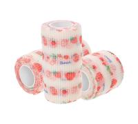 JOINPAYA 3rolls Self- Pet Tape Breathable Wrap for Dog Cat Leg for Outdoor Use Comfortable Non-woven for Paw Injuries and Wounds