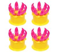 JOINPAYA 4 Pcs Manual Baozi Mold Yellow Dough Dumpling Maker Kitchen Cooking Gadget for Steamed Stuffed Bun and Pie Making