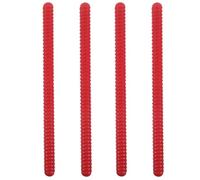 JOINPAYA 4 Pcs Rhythm Sticks for Kids Wooden Lummi Stick - Classroom Preschool Instrument Percussion Claves for Early Education Learning, Red