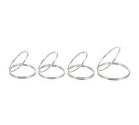 JOINPAYA 4 Pieces Silver Hollow Finger Picks Set for Guitar, Banjo, Mandolin - Thumb and Index Finger Plectrums for Acoustic and Folk Guitar Playing