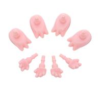 JOINPAYA 4 Sets Miniature Doll Hand and Feet Replacement Tiny Doll Body Parts for Repair and Craft Accessories with Authentic Design for Collectible Figures
