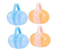 JOINPAYA 4 Sets Portable Pacifier Holder Storage Boxes for Baby Pacifiers and Snacks, Dustproof Pp Material No Thorns Design Suitable for Outdoor and Purse Use