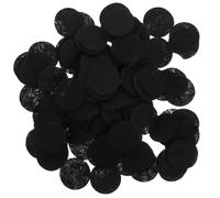 JOINPAYA 400pcs Black 25mm DIY Hair Accessories Felt Circle Patches Craft Supplies for Headbands Hairpins Hairbands, Decorative Headdress Props for Festival and Everyday Styling