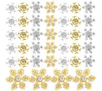 JOINPAYA 40pcs DIY Holiday Nail Art Rhinestones Set Delicate Ab Crystal Nail Decorations for Party Festive Manicure Stylish Design for Hand