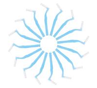 JOINPAYA 40pcs Interdental Brush L Shaped Interdental Brushes Plastic Blue for Braces Teeth Orthodontic Cleaning and Routine Cleaning, Removing Food Particles