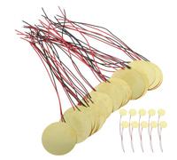 JOINPAYA 40pcs Piezo Trigger Buzzer 27mm Piezoelectric Ceramic Disc with Copper Tab Prewired for Acoustic Guitar Instrument Pickup Sound Sensor