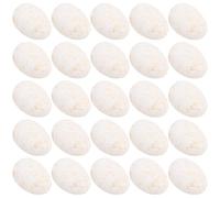 JOINPAYA 40pcs Speckled Foam Easter Eggs Pack, White with Gold Spots Artificial Mini Eggs for DIY Crafts, Party Decorations, Holiday Home Décor Supplies