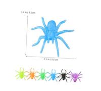 JOINPAYA 48 Pcs Halloween Party Favors Stretchy Spider in Bright Colors Realistic Small Fake Spiders for Pranks Decorations Classroom Prizes and Goodie Bags