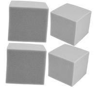 JOINPAYA 4pcs Acoustic Foam Bass Trap Corner Blocks Sound Absorbing Insulation Tiles for Wall Noise Reduction Studio Treatment Gray Fire-resistant Panels