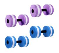 JOINPAYA 4pcs Aquatic Exercise Dumbbells EVA Foam Water Weights Set for Childrens Fitness Low Impact Workout Equipment for Pool Yoga and Therapy