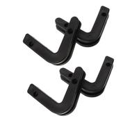 JOINPAYA 4pcs Barbell Hanger Wall Rack Heavy Duty Dumbbell Rod Storage Durable Material Easy Install for Home Gym Prevents Rod Rolling and Floor Scratching