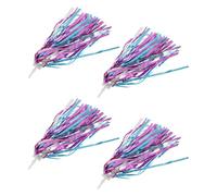 JOINPAYA 4pcs Bike Handlebar Streamers Fit Tassel Ribbons for Bicycle Scooter Tricycle Easy Installation with Secure Plastic Anchors Blue-pink Decorative Accessories for Boys