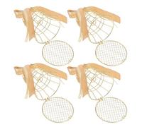 JOINPAYA 4pcs Bird Cage Candy Box Wedding Party Favor Box Iron Golden Portable Decorative for Shower Teatime