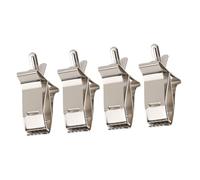 JOINPAYA 4Pcs Bird Fruit Vegetable Clips with Back Buckle Design Easy Install Feeding Tool for Parrots and Small Birds Convenient Cage Accessory for Holding Treats and Cuttlefish Bone