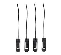 JOINPAYA 4pcs Black Plastic Surfboard Fin Fixing Tool with Balanced Template and Driving Features, Sturdy Surfboard Tail Rudder Buckle for Canoe and Paddleboard Accessories