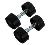 JOINPAYA 4pcs Black round End Cap Finials for 19mm Curtain Rods Plastic and Metal Ornamental Curtain Pole Finials Window Decor for Home and Office