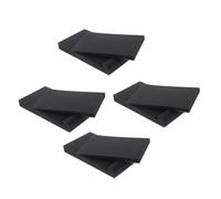 JOINPAYA 4pcs Black Shockproof Anti-vibration Speaker Isolation Pads 160x220x32mm Soundproof Cushions for Studio Monitors and Audio Equipment Noise Reduction