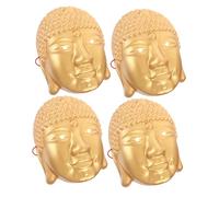 JOINPAYA 4PCS Buddha Face Masks for Halloween Cosplay and Parties, Buddha Head Costume Accessories for Buddhist Culture Enthusiasts, Carnival and Festival Mask Decoration