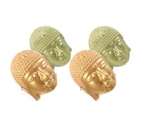 JOINPAYA 4pcs Buddha Face Masks Set, Buddha Head Cosplay Masks for Halloween Carnival, Traditional Buddhist Costume Accessories for Theatrical and Party Use