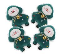 JOINPAYA 4Pcs Christmas Tree Catnip for Kittens Plush Chew Interactive Cat for Teeth Cleaning and Indoor Play