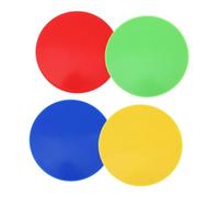 JOINPAYA 4pcs Colorful Classroom Spot Markers Flat Floor Circles for School Carpet Basketball Tennis Court Boundary Dots Easy-clean Floor Spots for Organized Sports and Learning Areas