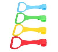 JOINPAYA 4pcs Crib Rail Hanging Rings Boy Girl Playpen Bed Stand up Rings Boy Girl's for Walking Training Red Yellow Blue Green