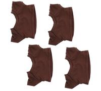 JOINPAYA 4pcs Cute Cotton T Shirts for Stuffed Bear Dolls 23cm Coffee Colour Bear Clothing with Versatile Usage and Meticulous Craftsmanship for Home and Travel