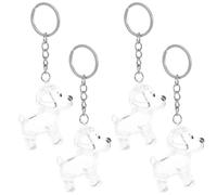 JOINPAYA 4pcs Dog Hair Memorial Box Pet Fur Keepsake Storage Keychain Capsule Bottle Dog Keepsake Keychain for Pet Loss Remembrance